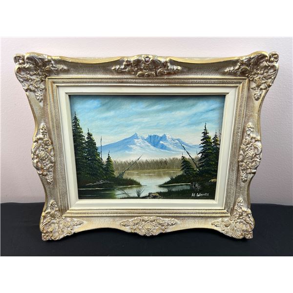 Mountain Painting by H. Weintz