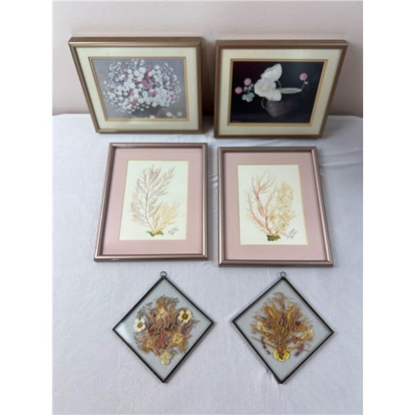 Framed Floral Art Pieces