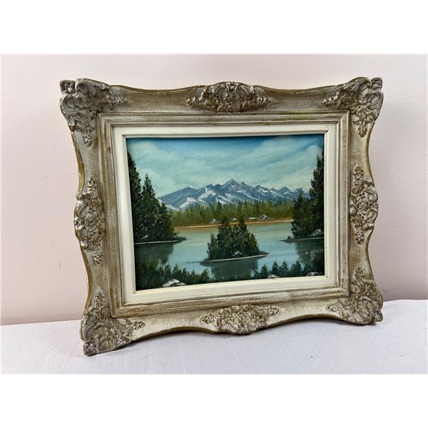 Mountain Scenery Painting by H. Weintz