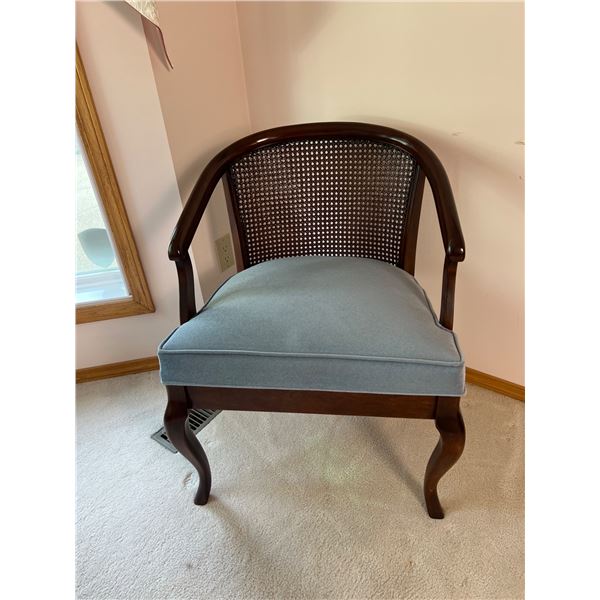 Vintage Rattan-back Armchair