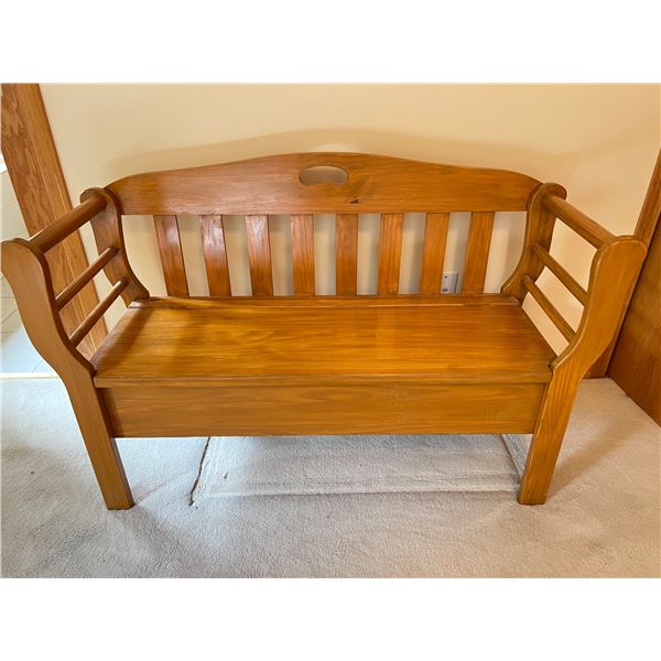 Wooden Storage Bench