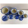 Image 2 : Blue Kitchen Canisters
