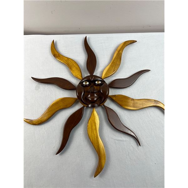 Wooden Sun Decor From Cuba