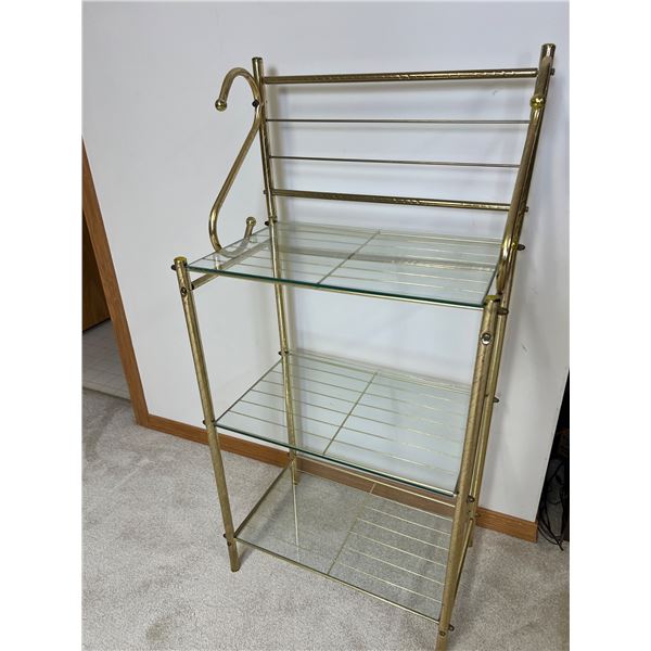 Brass-Like Bathroom Shelf