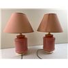 Image 1 : Pair of Pink Table Lamps
