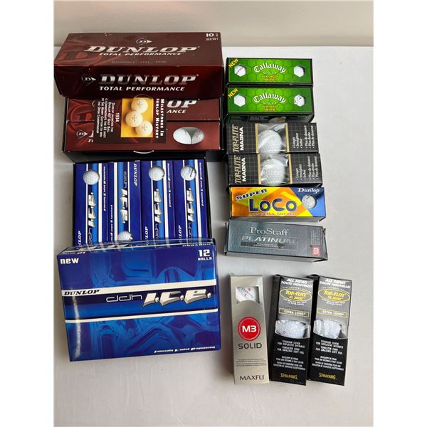 Variety of New Golf Balls