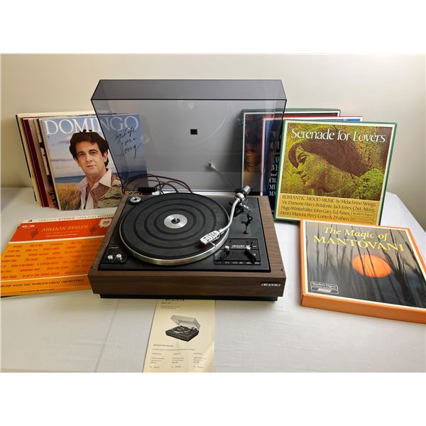 EDS Turntable & Assorted Records
