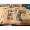 Image 3 : Group of Vintage Newspapers - The Vancouver Province, Vancouver News-Gerald, Etc.
