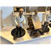 Image 2 : Vintage Automaton Barber Shop Diorama w/Animated Figures & Barber Poles
