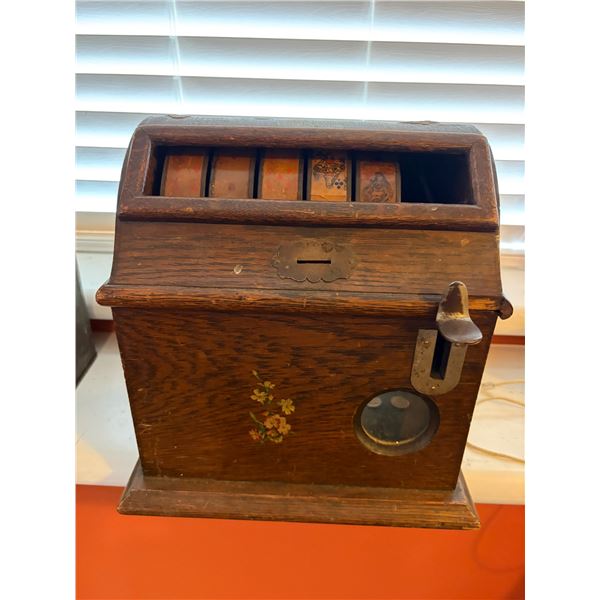 Oak 5-Reel Poker Card Trade Stimulator Gambling Machine