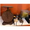 Image 3 : Group of - Cast Iron Scale, Golf Trophy & Novelties