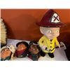 Image 2 : Character Lot - Bossons Chalkware Heads, Fireman, Tiki Decanter, Etc.