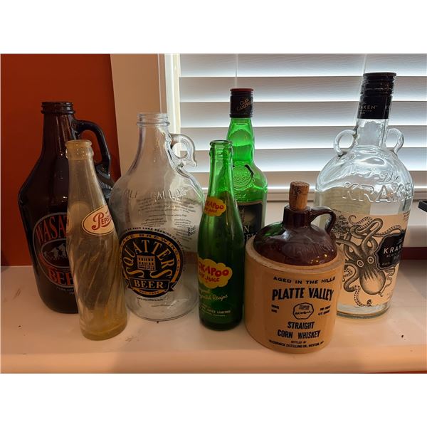 Collectable Liquor & Soda Bottles