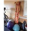 Image 2 : Group of Sport Equip - Boxing Gloves, Workout Balls, Sled, Etc.