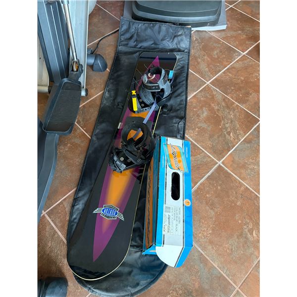 Precision Burton Snowboard w/ Boots Size 10 & Case