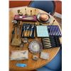 Image 1 : Group of Various Antique Utensils, Candle Holders, Tableware, Etc.