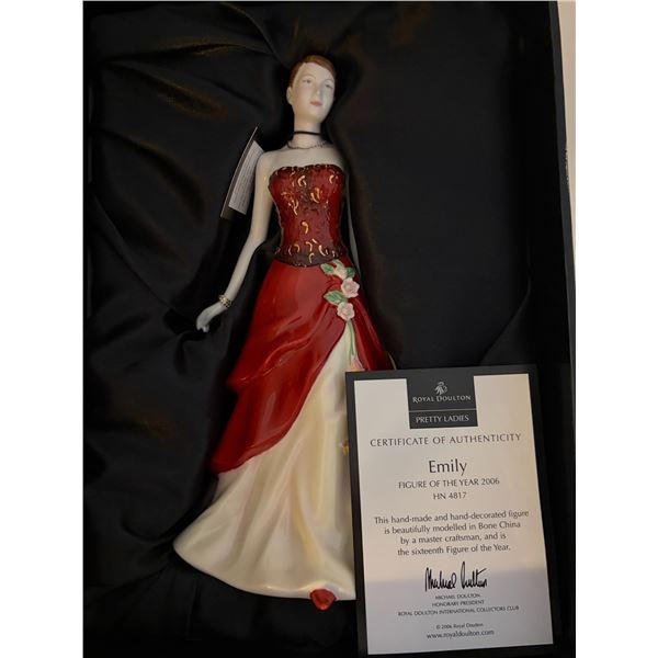 Emily Figure of the Year 2006 Royal Doulton w/COA