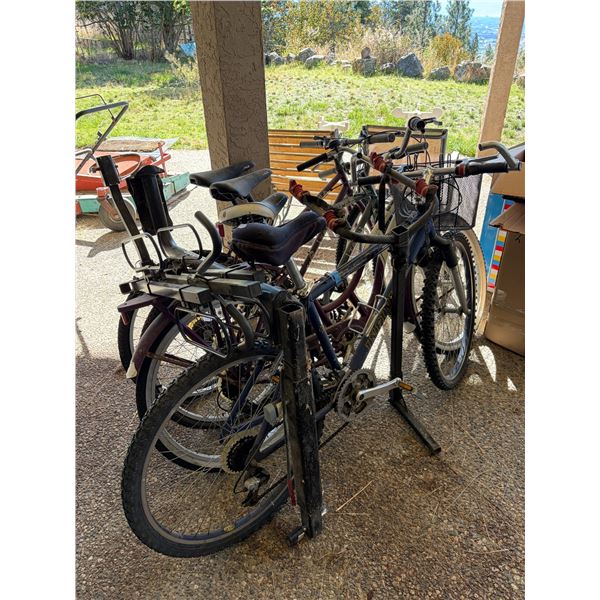 Group of Various Bikes & Racks