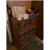 Image 1 : Wood Dresser w/Contents - Cars, Vampire Blood JJar, Toys, Etc.
