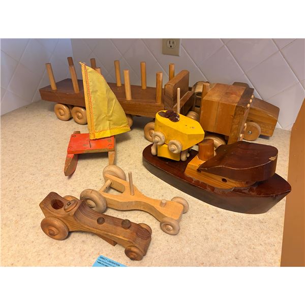 Group of Wooden Toys
