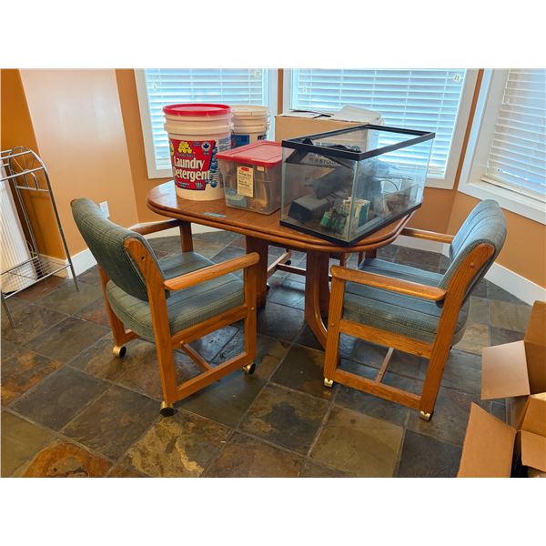 Group of Table, Chairs, Fish Tank, Etc.