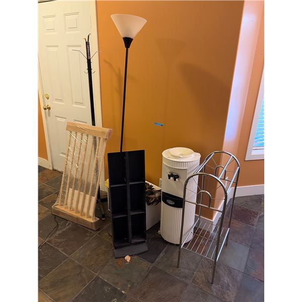 Group of Misc - Lamps, Water Dispenser, Fish Tanks, Etc.