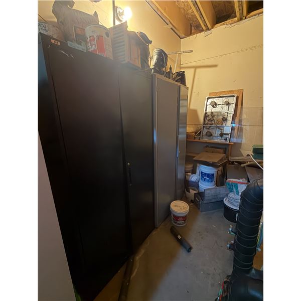 Group of 2 Metal Storage Cabinets