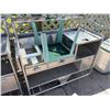 Image 1 : stainless steel commercial utility station and a stool