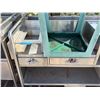 Image 3 : stainless steel commercial utility station and a stool