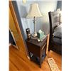 Image 3 : large bedroom lot includes the wood bed frame, nightstands, seating, dresser, and decor items