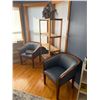Image 5 : large bedroom lot includes the wood bed frame, nightstands, seating, dresser, and decor items