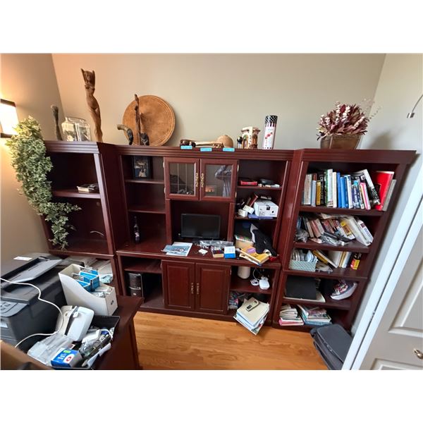 Wooden modular entertainment center