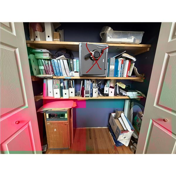 Group of Assorted files and Books