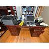 Image 4 : Large Group of Assorted stationery Items and Wooden Study Table