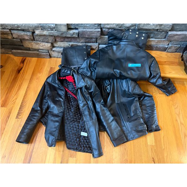 Group of 3 Leather jackets