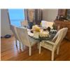 Image 1 : Glass Dining Table with 6 Dining Chairs