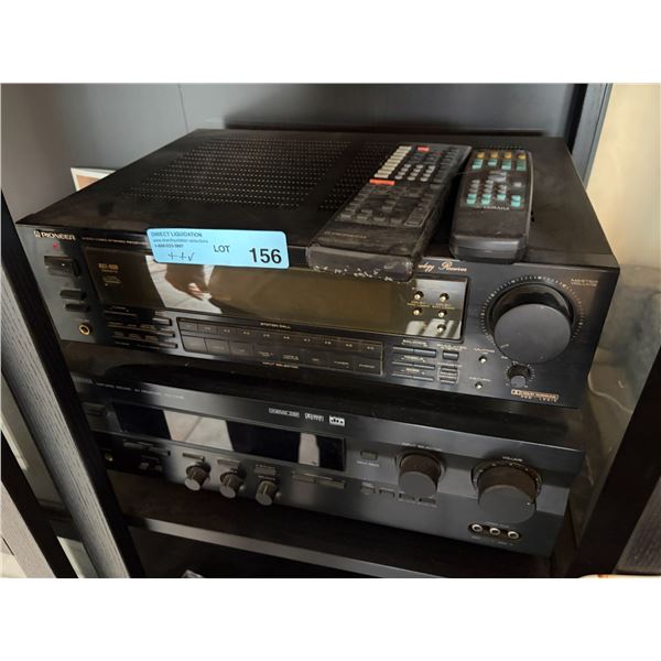 Group of 2 audio/video receivers - Yamaha and Pioneer