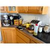 Image 1 : Group of Assorted Kitchen Items - Includes Toaster, Microwave, and more