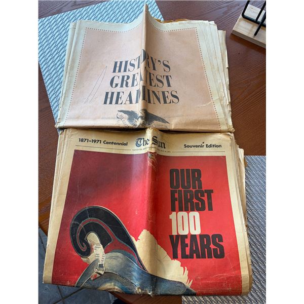 Pair of Vintage News Paper