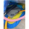 Image 2 : Group of Assorted Items- Includes Swimming Accessories, Pet kennel, cooler etc