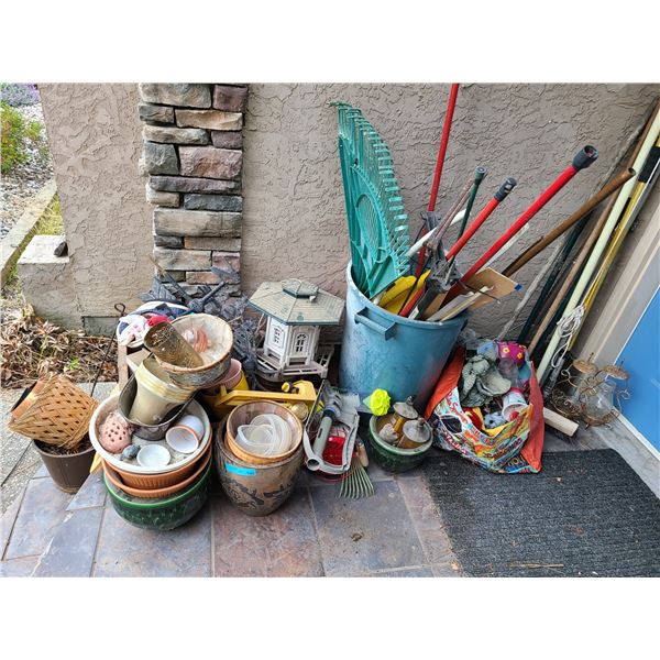 Group of Assorted items - Includes Gardening Tools and Home Decor