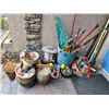 Image 1 : Group of Assorted items - Includes Gardening Tools and Home Decor