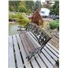 Image 2 : Wooden Bench with metal Frame