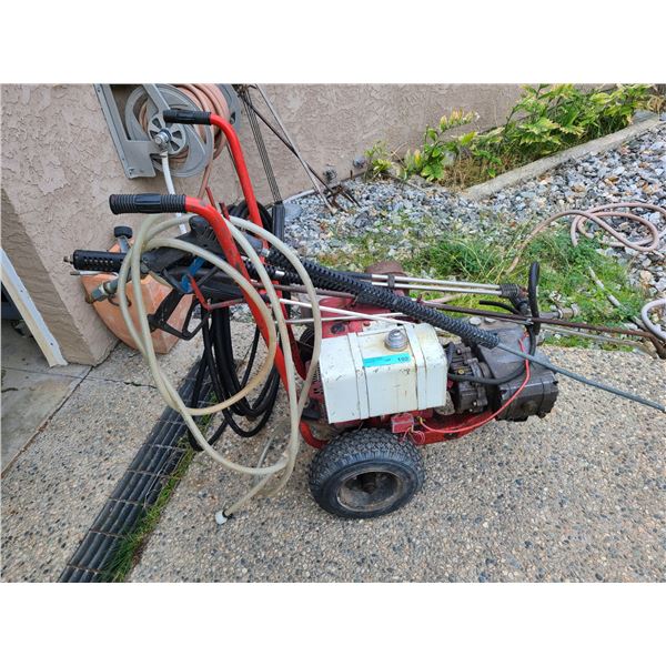 Heavy-duty, mobile commercial-grade gas pressure washer