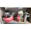 Image 1 : Central Pneumatic 3- Gallon Pancake Air Compressor and a Honda WX10 4-Stroke Water Pump