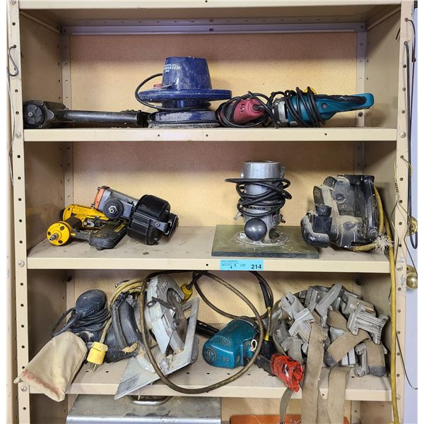 Large Group of Assorted Power Tools