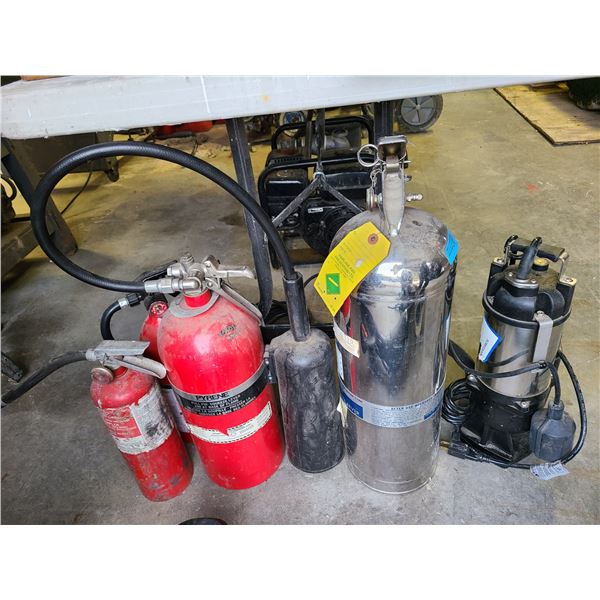 Group of Fire Extinguishers