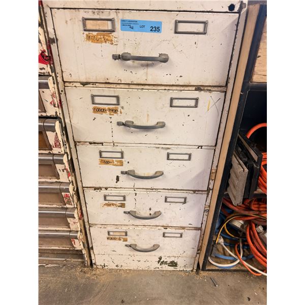 Metal Cabinet with Content