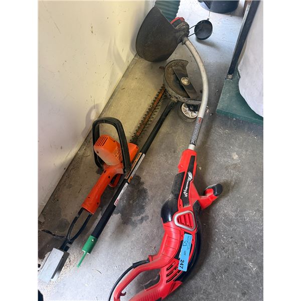 Group of Assorted Items Includes chainsaw and Gardening power tools