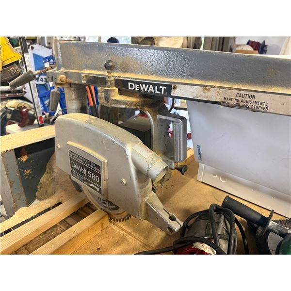 DeWalt 580 radial arm saw